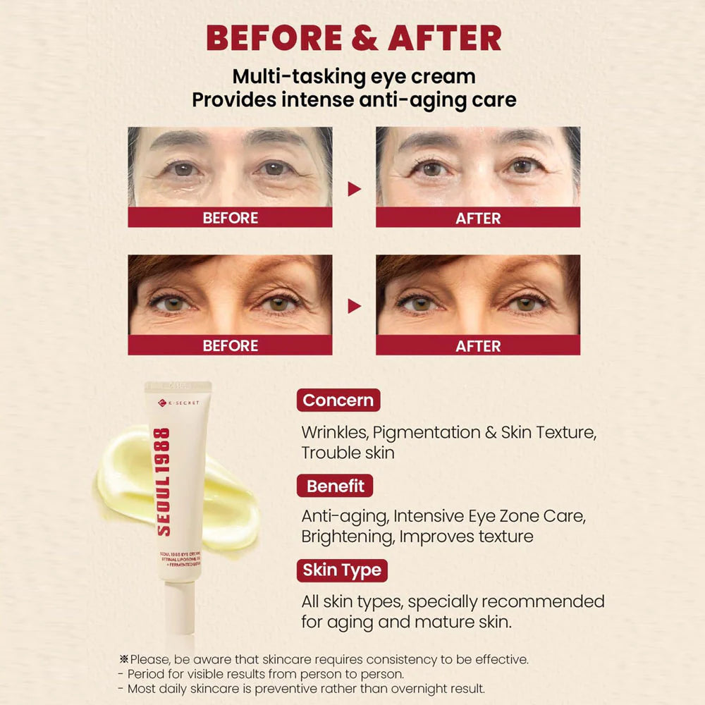 K-SECRET SEOUL 1988 Cream : Retinal Liposome 1% + Fermented Rice